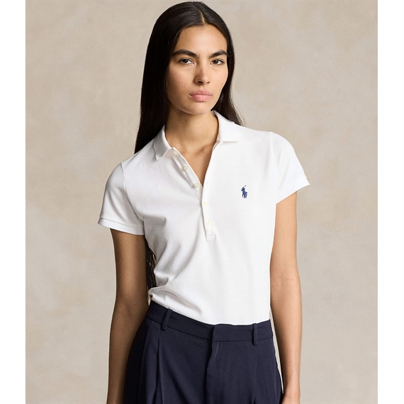 Polo Ralph Lauren Slim Fit Strech Polo, Hvid 